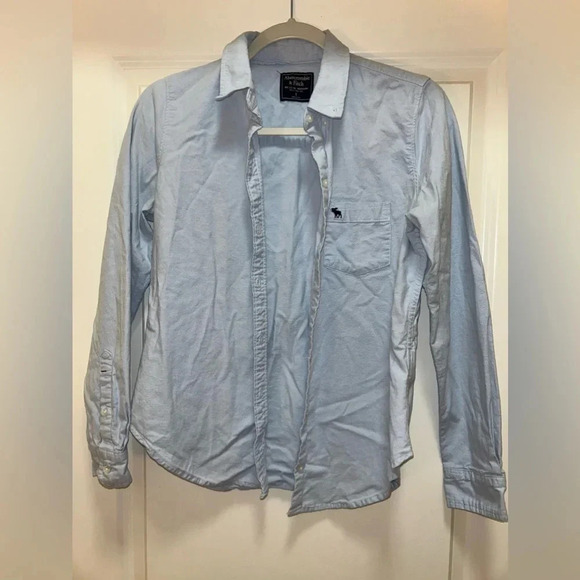 Abercrombie & Fitch Tops - Classic Blue Abercrombie and Fitch Women’s Collared Shirt. Size small.